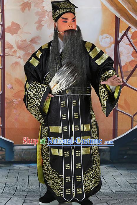 Traditional China Beijing Opera Costume Gifted Scholar Embroidered Robe and Hat Ancient Chinese Peking Opera Embroidery Clothing