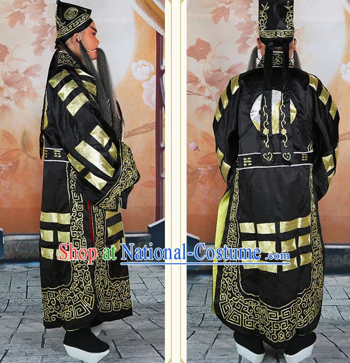 Traditional China Beijing Opera Costume Gifted Scholar Embroidered Robe and Hat Ancient Chinese Peking Opera Embroidery Clothing