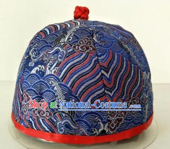 Chinese Ancient Style Handmade Qing Dynasty Hat for Sale