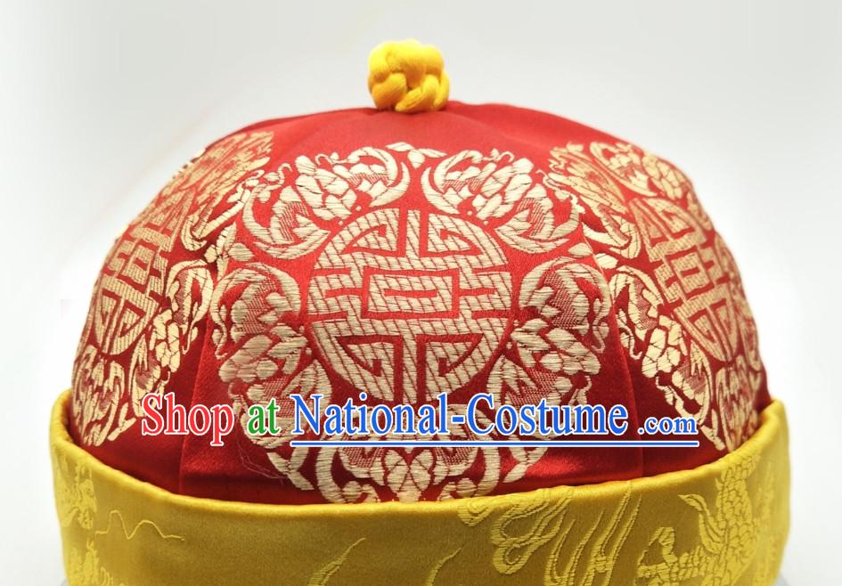 Chinese Classical Handmade Wedding Hat for Men