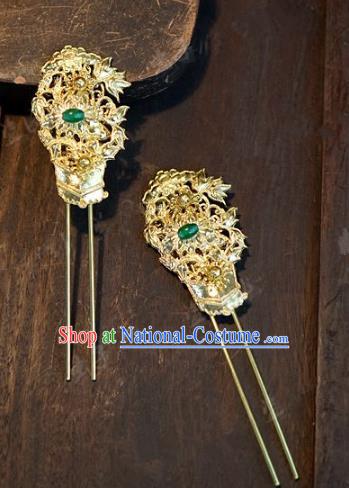 Chinese Handmade Wedding jade Phoenix Coronet Hair Accessories Ancient Tassel Hairpins Complete Set for Women