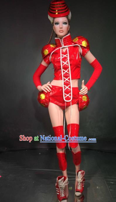 Top Grade Halloween Catwalks Customized Costume Model Show Football Girls Clothing for Women