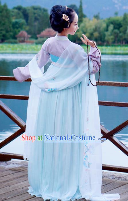 Chinese Ancient Palace Lady Hanfu Han Dynasty Imperial Concubine Queen Embroidered Historical Costumes