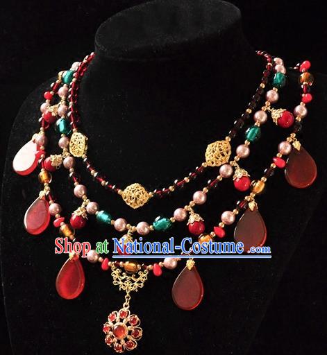 Chinese Traditional Jewelry Accessories Ancient Hanfu Necklace for Women