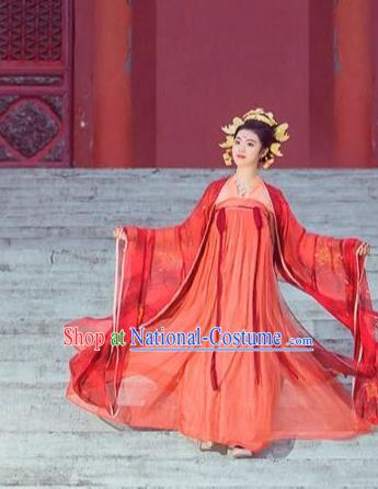 Chinese Ancient Palace Lady Hanfu Han Dynasty Imperial Concubine Queen Embroidered Historical Costumes