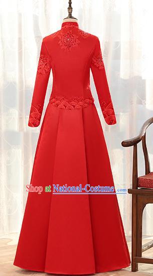 Traditional Chinese Wedding Costumes Traditional Xiuhe Suits Ancient Chinese bridal Full Dress