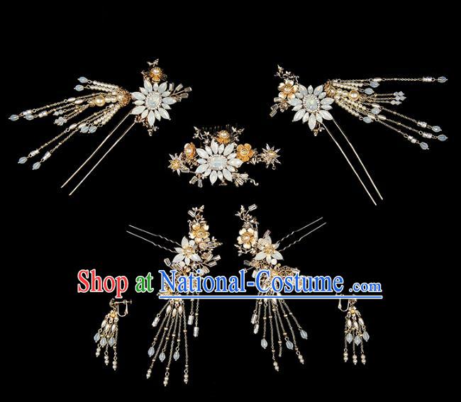 Chinese Traditional Wedding Hair Accessories Bride Hairpins Hair Stick Headwear for Women