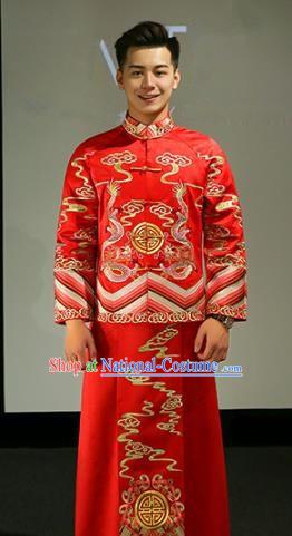 Traditional Chinese Wedding Costumes Traditional Xiuhe Suits Ancient Chinese bridal Full Dress