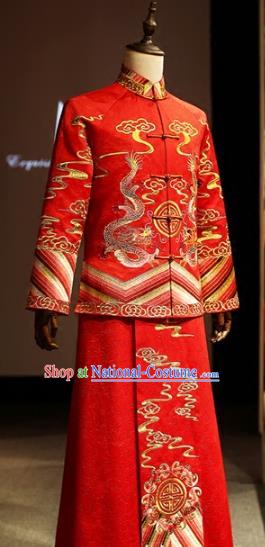 Traditional Chinese Wedding Costumes Traditional Xiuhe Suits Ancient Chinese bridal Full Dress