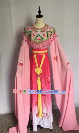 Chinese Traditional Peking Opera Princess Rosy Dress Beijing Opera Diva Costumes for Adults