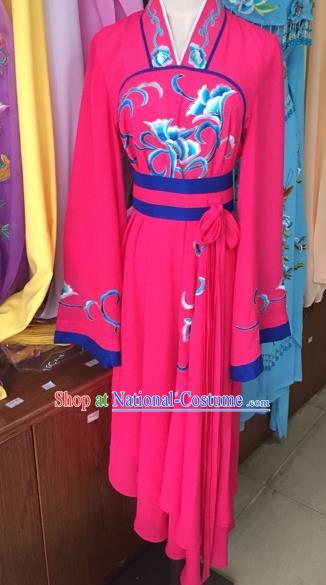 Traditional Chinese Peking Opera Diva Costume Beijing Opera Rosy Dress for Adults