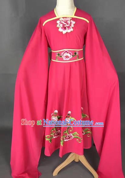 Traditional Chinese Peking Opera Diva Costume Beijing Opera Rosy Dress for Kids