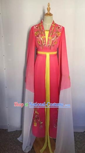 Chinese Peking Opera Princess Fairy Rosy Dress Traditional Beijing Opera Diva Costume for Adults