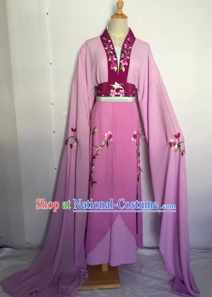 Chinese Peking Opera Fairy Purple Dress Traditional Beijing Opera Diva Costume for Adults