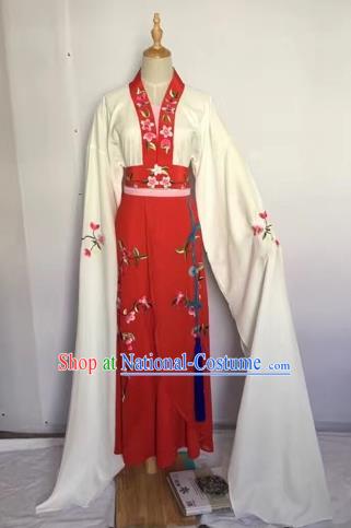 Chinese Huangmei Opera Fairy Red Dress Traditional Beijing Opera Diva Costume for Adults