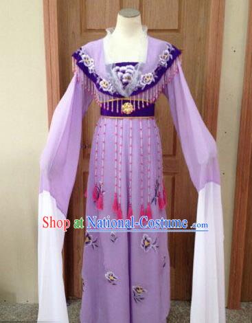 Chinese Beijing Opera Diva Purple Dress Ancient Imperial Consort Costume for Adults