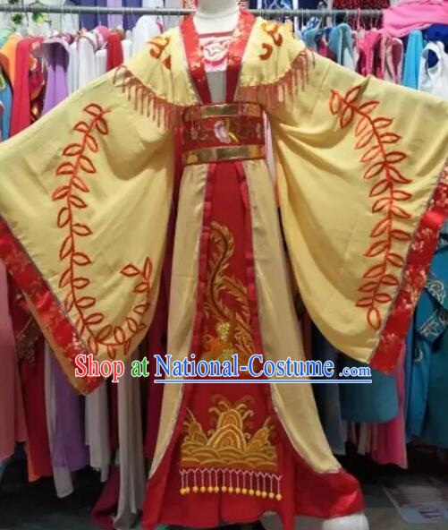 Chinese Shaoxing Opera Palace Queen Embroidered Dress Traditional Beijing Opera Diva Costume for Adults