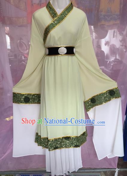 Chinese Beijing Opera Scholar Green Clothing Traditional Peking Opera Niche Costumes for Adults