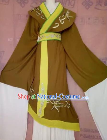 Chinese Beijing Opera Pantaloon Green Clothing Ancient Woman Matchmaker Costume for Adults