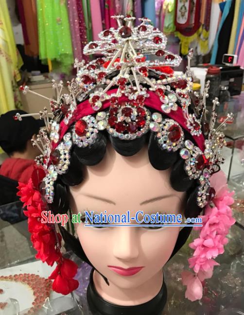 Chinese Traditional Beijing Opera Diva Hair Accessories Peking Opera Headdress Complete Set for Women