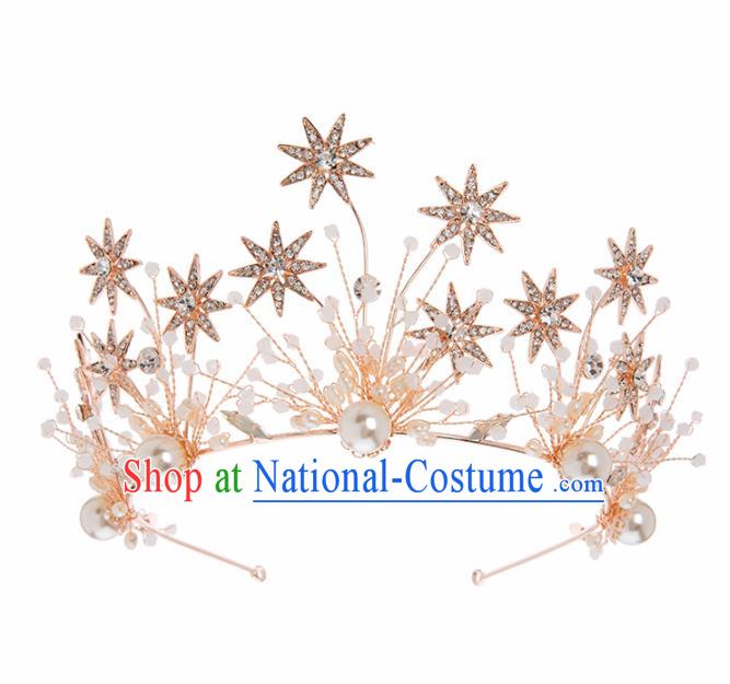 Top Grade Bride Hair Accessories Princess Crystal Hair Clasp Royal Crown Headwear for Women