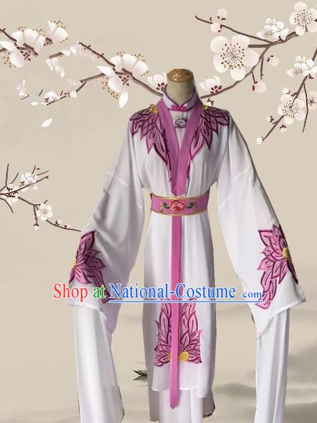 Chinese Ancient Buddhist Nun Dress Traditional Beijing Opera Actress Costume for Adults