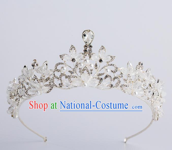 Top Grade Wedding Hair Accessories Bride Crystal Royal Crown Headwear for Women