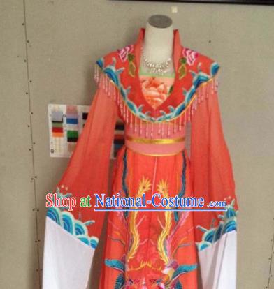 Chinese Ancient Imperial Consort Red Hanfu Dress Traditional Beijing Opera Actress Costume for Adults