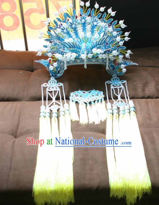 Chinese Beijing Opera Queen Phoenix Coronet Traditional Peking Opera Diva Headwear for Adults