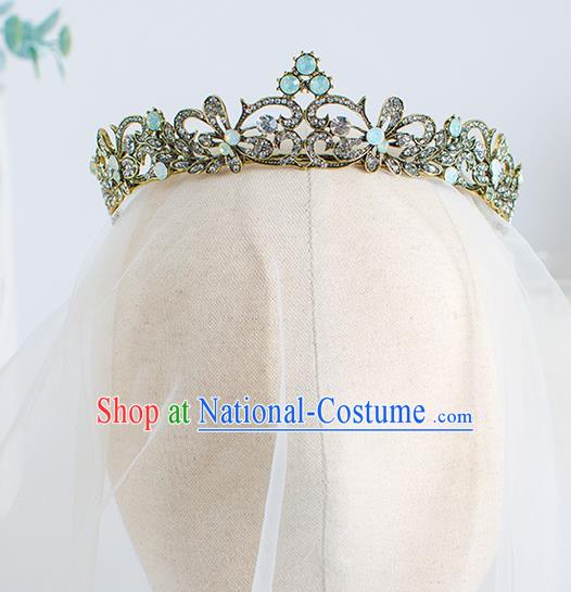 Top Grade Wedding Hair Accessories Bride Retro Royal Crown for Women