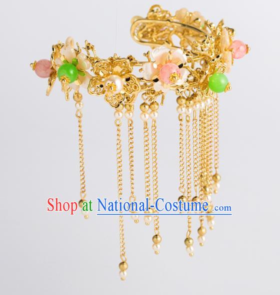 Top Grade Chinese Bride Wedding Accessories Ancient Hanfu Tassel Bracelet for Women