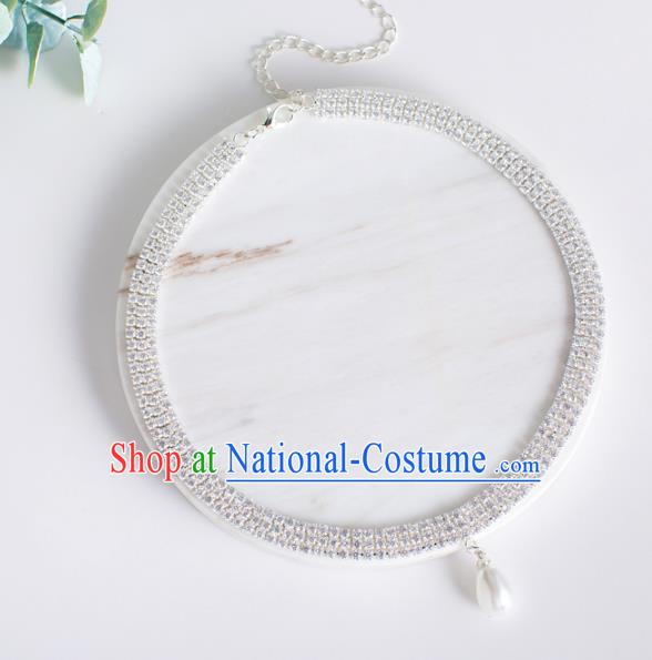 Top Grade Chinese Bride Wedding Accessories Zircon Necklace for Women