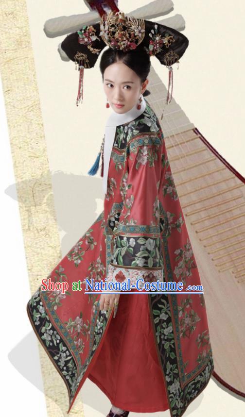 Ruyi Royal Love in the Palace Traditional Chinese Qing Dynasty Palace Lady Costume Asian China Ancient Manchu Embroidered Clothing