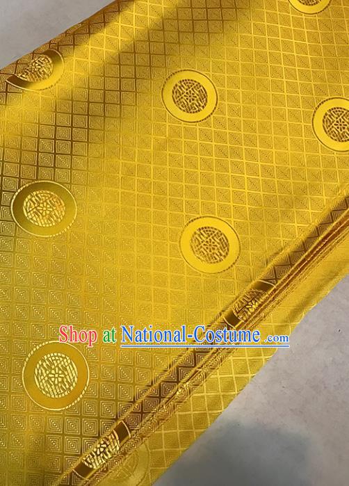 Asian Golden Brocade Chinese Traditional Pattern Fabric Silk Fabric Chinese Fabric Material