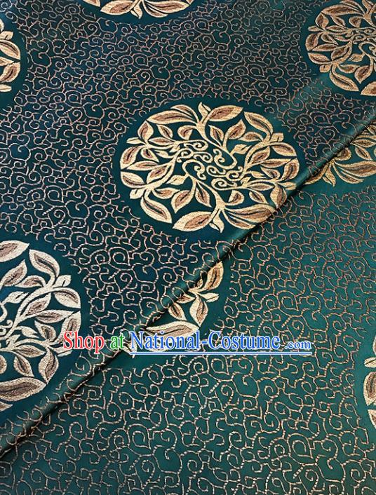 Asian Chinese Traditional Green Brocade Fabric Silk Fabric Chinese Fabric Material