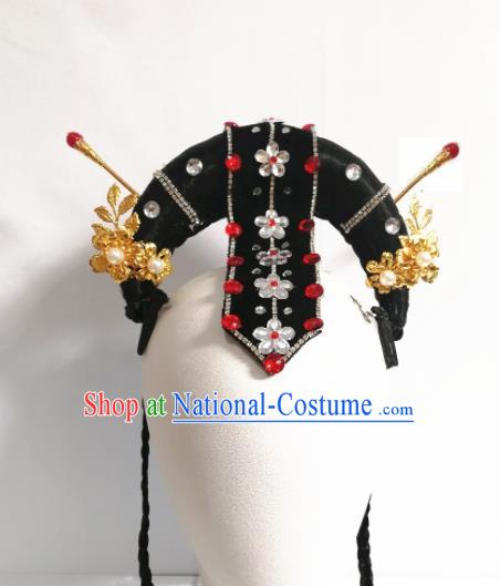 Chinese Traditional Beijing Opera Diva Hair Accessories Classical Dance Wig and Hairpins for Women