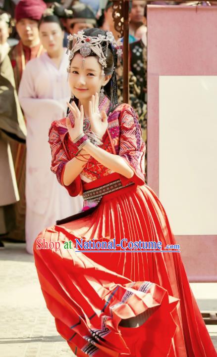 Chinese Ancient Peri Costumes Traditional Princess Swordsman Hanfu Dress