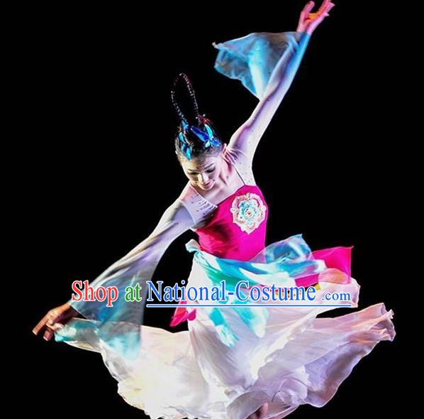 Chinese Traditional Folk Dance Costume Classical Dance Clothing for Women