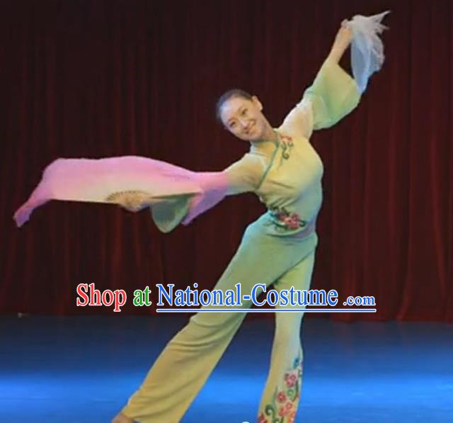 Chinese Traditional Folk Dance Yangko Costume Classical Dance Fan Dance Clothing for Women