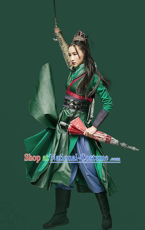 Chinese Ancient Swordswoman Hanfu Clothing Female Assassin Costumes for Women