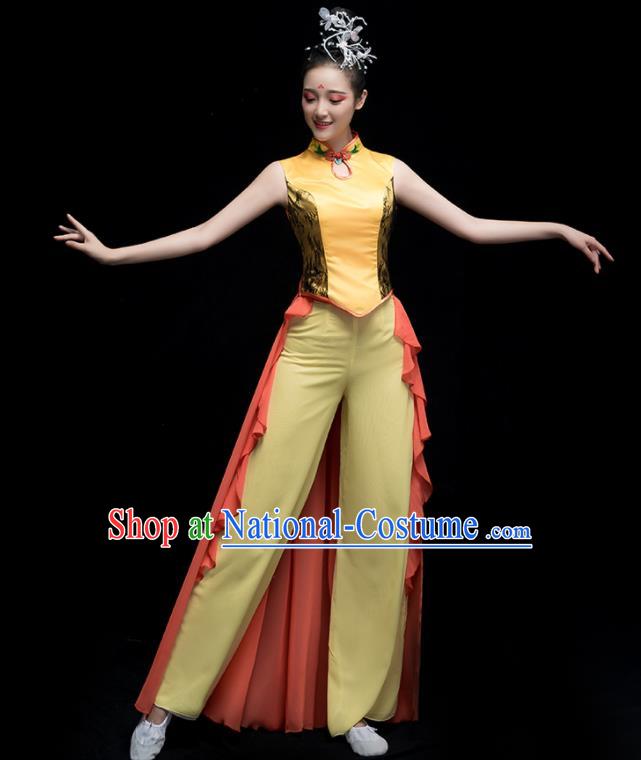 Chinese Traditional Classical Dance Dress Folk Dance Yangko Costume for Women