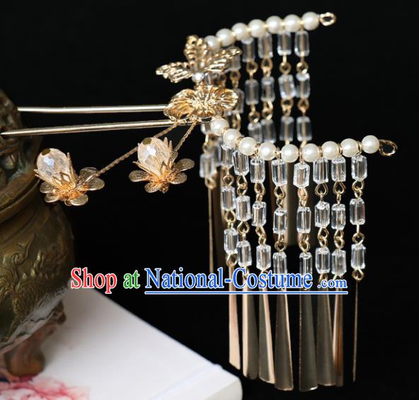 Chinese Traditional Hair Accessories Ancient Tassel Step Shake Hairpins for Women