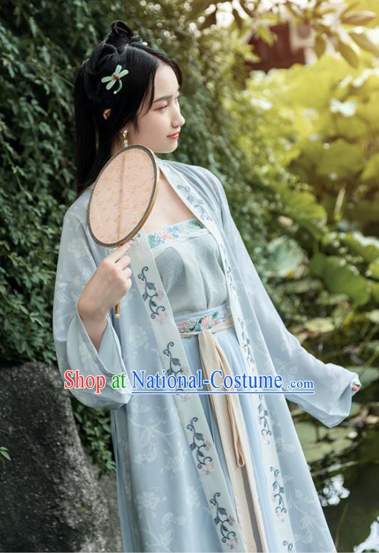 Chinese Ancient Palace Lady Hanfu Han Dynasty Imperial Concubine Queen Embroidered Historical Costumes