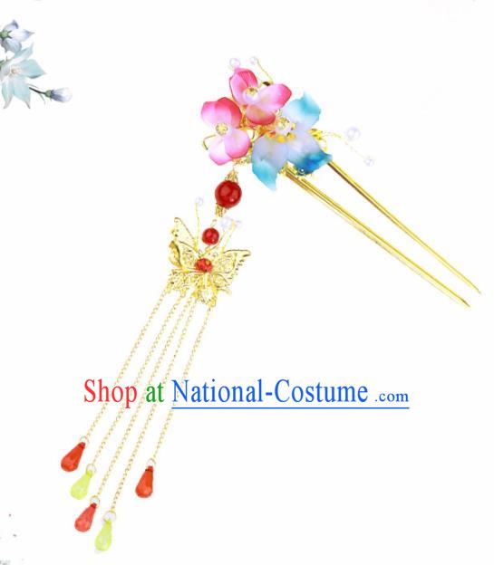 Chinese Traditional Hair Accessories Ancient Hanfu Flowers Hair Clip Hairpins for Women