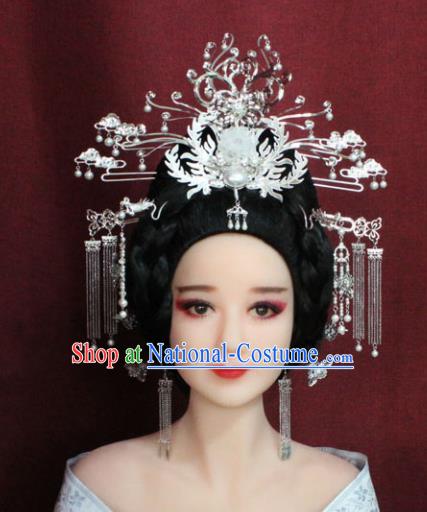 Chinese Ancient Princess Hair Accessories Palace Lady Phoenix Coronet Hairpins for Women