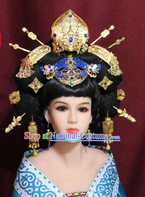 Chinese Ancient Style Hair Jewelry Accessories Cosplay Hairpins Headwear Headdress for Women