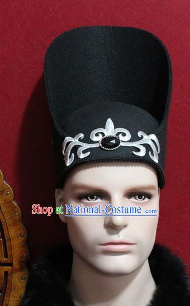 Chinese Traditional Prince Hair Accessories Ancient Tang Dynasty Chancellor Hat for Men