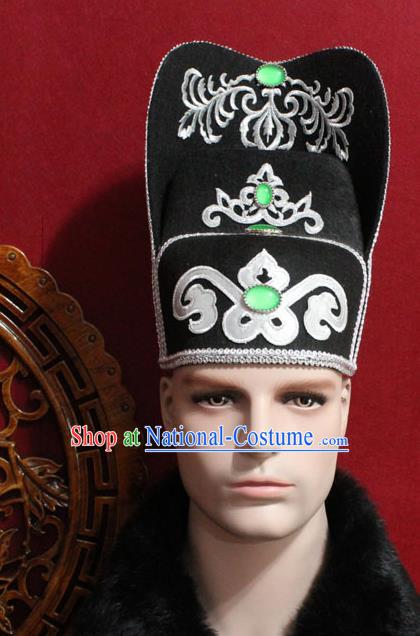 Chinese Traditional Royal Highness Hats Ancient Tang Dynasty Chancellor Hat for Men