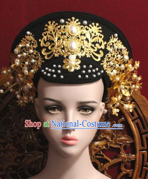 Chinese Ancient Qing Dynasty Empress Hair Accessories Phoenix Coronet Hairpins for Women