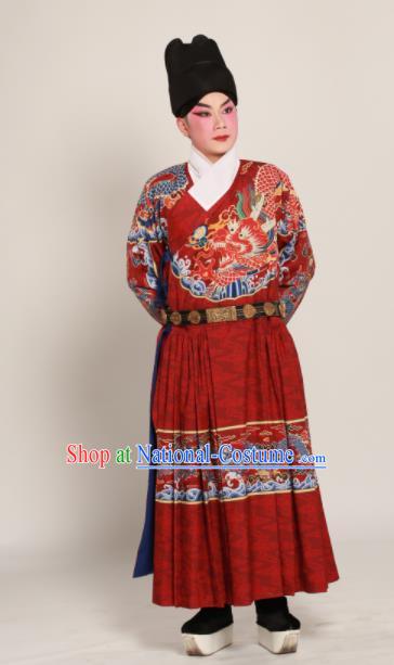 Traditional Chinese Ming Dynasty Imperial Guards Clothing Ancient Blades Embroidered Costumes for Men